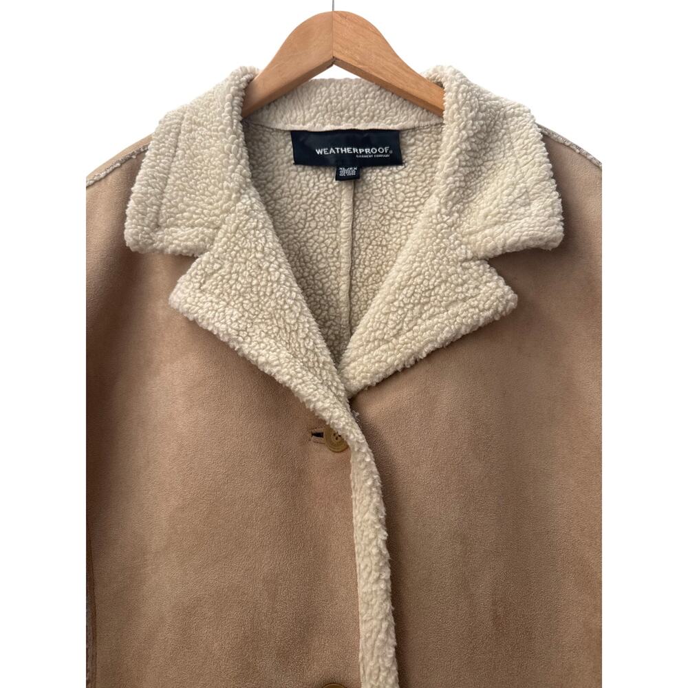 Weatherproof Garment Company Faux Suede/Shearling Coat - Picture 2 of 8
